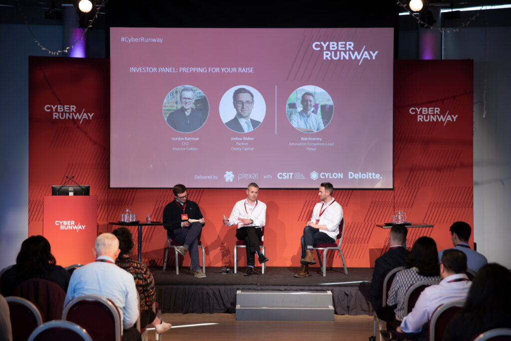 Investor panel at Cyber Runway