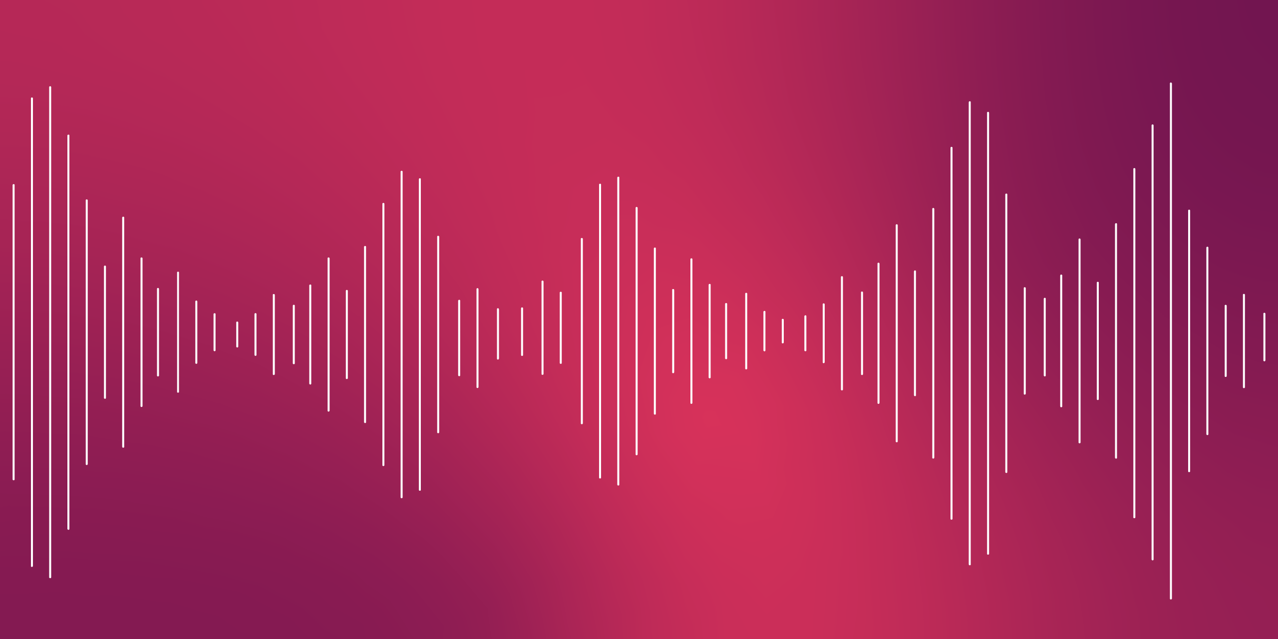 Sound waves on a pink background