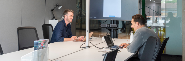 private office Stratford - meeting with two people