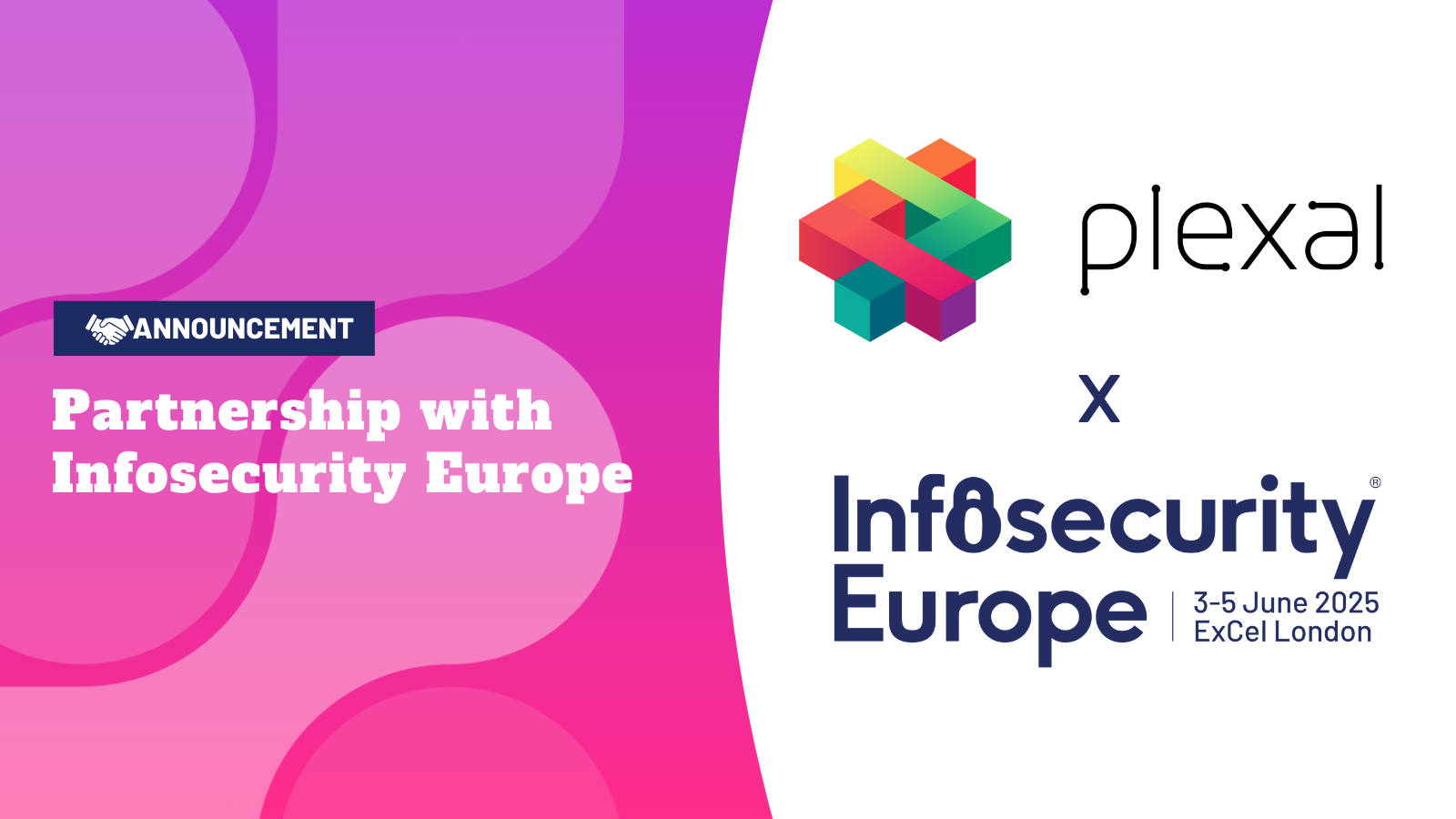Infosec partners with Plexal, announcement grapic
