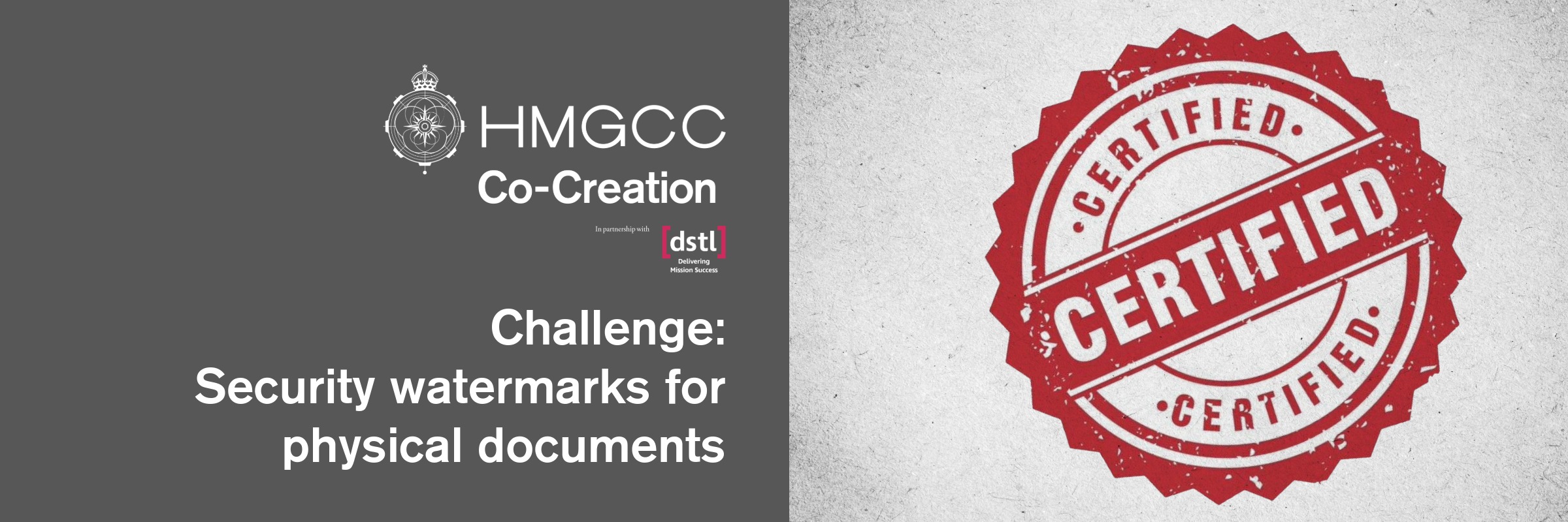 Challenge: Security watermarks for physical documents web banner